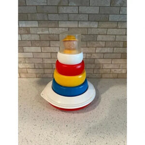 little light house shape sorter VTG toy